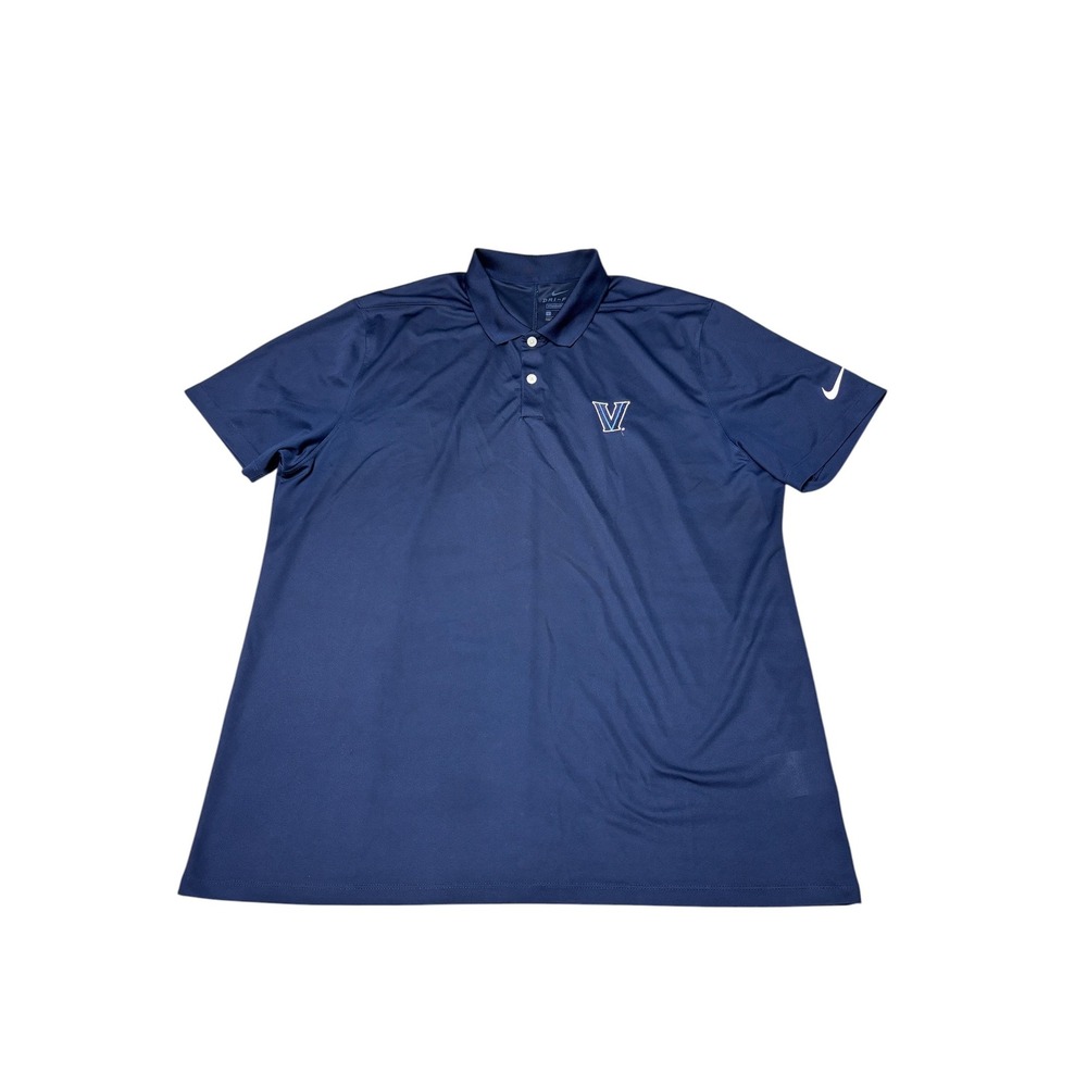 Nike x Villanova Wildcats Dri-FIT Polo Shirt Mens Large Navy Blue BV0356-419